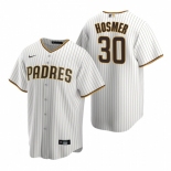 Men's Nike San Diego Padres #30 Eric Hosmer White Brown Home Stitched Baseball Jersey