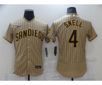 Men's Nike San Diego Padres #4 Blake Snell Brown Collection Baseball Jersey