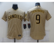 Men's Nike San Diego Padres #9 Jake Cronenworth Brown Road Player Jersey