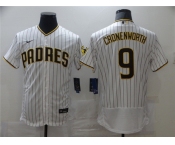 Men's Nike San Diego Padres #9 Jake Cronenworth White 2021 Road Player Jersey