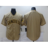 Men's Nike San Diego Padres Blank Replica Light Brown Alternate Cool Base Baseball Player Jersey