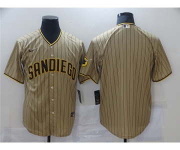 Men's Nike San Diego Padres Blank Replica Light Brown Alternate Cool Base Baseball Player Jersey