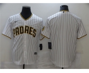 Men's Nike San Diego Padres Blank White Brown Home Stitched Baseball Jersey