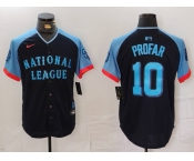 Men's San Diego Padres #10 Jurickson Profar Navy 2024 All Star Limited Stitched Jersey