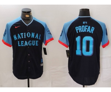 Men's San Diego Padres #10 Jurickson Profar Navy 2024 All Star Limited Stitched Jersey