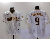 Men's San Diego Padres #10 Jurickson Profar White 2023 City Connect Flex Base Stitched Jersey