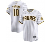 Men's San Diego Padres #10 Jurickson Profar White 2024 Home Limited Baseball Stitched Jersey