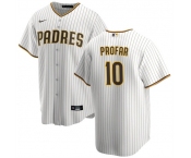 Men's San Diego Padres #10 Jurickson Profar White Cool Base Baseball Stitched Jersey