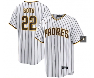 Men's San Diego Padres #22 Juan Soto White Stitched MLB Cool Base Nike Jersey