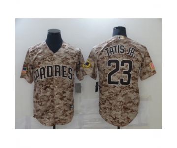 Men's San Diego Padres #23 Fernando Tatis Jr. Authentic Camo Realtree Collection Jersey