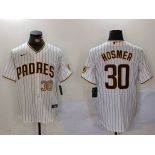 Men's San Diego Padres #30 Eric Hosmer White Stitched Cool Base Nike Jerseys