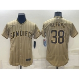 Men's San Diego Padres #38 Jorge Alfaro Grey Stitched MLB Flex Base Nike Jersey