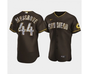 Men's San Diego Padres #44 Joe Musgrove Diamond Edition Brown Jersey