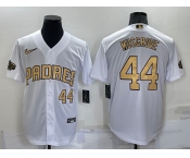 Men's San Diego Padres #44 Joe Musgrove Number White 2022 All Star Stitched Cool Base Nike Jersey