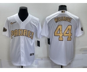 Men's San Diego Padres #44 Joe Musgrove White 2022 All Star Stitched Cool Base Nike Jersey