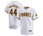 Men's San Diego Padres  #44 Joe Musgrove White 2024 Home Limited Stitched Baseball Jersey