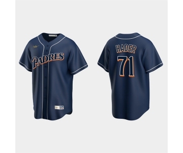 Mens San Diego Padres #71 Josh Hader Nike Navy Cooperstown Collection Jersey