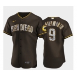 Men's San Diego Padres #9 Jake Cronenworth Diamond Edition Brown Jersey