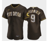 Men's San Diego Padres #9 Jake Cronenworth Diamond Edition Brown Jersey