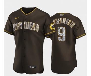 Men's San Diego Padres #9 Jake Cronenworth Diamond Edition Brown Jersey