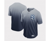 Men's San Diego Padres Blank Authentic Grey Drift Fashion MLB Baseball Jersey