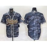 Men's San Diego Padres Blank Gray Camo Cool Base Stitched Jersey