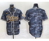 Men's San Diego Padres Blank Gray Camo Cool Base Stitched Jersey