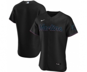 Men's Nike Miami Marlins 2020 Black Alternate Authentic Baseball Jersey