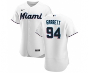 Men's Nike Miami Marlins #94 Braxton Garrett White Home 2020 Authentic Player Baseball Jersey