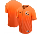 Men's Nike Miami Marlins Black Orange Drift Fashion MLB Jersey