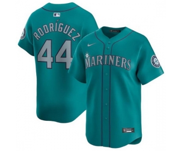 Men Seattle Mariners #44 Julio Rodr EDguez Aqua Alternate Limited Stitched Jersey