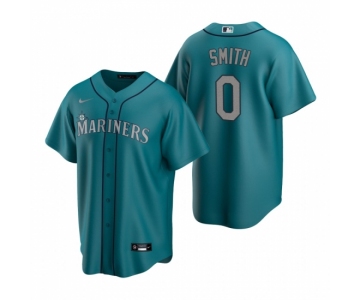 Men's Nike Seattle Mariners #0 Mallex Smith Aqua Alternate Stitched Baseball Jersey