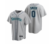 Men's Nike Seattle Mariners #0 Mallex Smith Gray Road Stitched Baseball Jersey