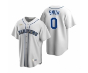 Men's Nike Seattle Mariners #0 Mallex Smith White Cooperstown Collection Home Stitched Baseball Jersey