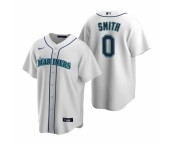 Men's Nike Seattle Mariners #0 Mallex Smith White Home Stitched Baseball Jersey