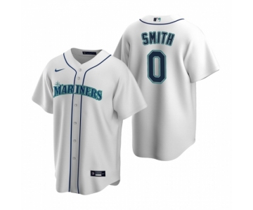 Men's Nike Seattle Mariners #0 Mallex Smith White Home Stitched Baseball Jersey