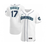 Men's Nike Seattle Mariners #17 Mitch Haniger 2020 White Home Authentic Player Baseball Jersey