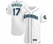 Men's Nike Seattle Mariners #17 Mitch Haniger 2020 White Home Authentic Player Baseball Jersey