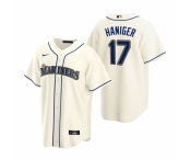 Men's Nike Seattle Mariners #17 Mitch Haniger Cream Alternate Stitched Baseball Jersey