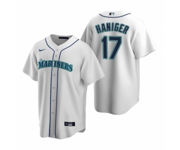 Men's Nike Seattle Mariners #17 Mitch Haniger White Home Stitched Baseball Jersey