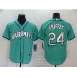 Men's Nike Seattle Mariners #24 Ken Griffey Jr. Green 2020 Baseball Cool Base Jersey