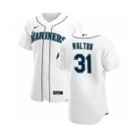 Men's Nike Seattle Mariners #31 Donovan Walton White Home 2020 Authentic Player Baseball Jersey