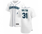 Men's Nike Seattle Mariners #31 Donovan Walton White Home 2020 Authentic Player Baseball Jersey