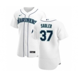 Men's Nike Seattle Mariners #37 Casey Sadler White Home 2020 Authentic Player Baseball Jersey