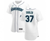 Men's Nike Seattle Mariners #37 Casey Sadler White Home 2020 Authentic Player Baseball Jersey