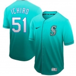 Men's Nike Seattle Mariners #51 Ichiro Suzuki Blue Drift Fashion MLB Jersey