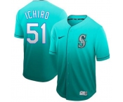 Men's Nike Seattle Mariners #51 Ichiro Suzuki Blue Drift Fashion MLB Jersey