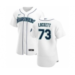 Men's Nike Seattle Mariners #73 Walker Lockett White Home 2020 Authentic Player Baseball Jersey