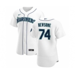 Men's Nike Seattle Mariners #74 Ljay Newsome White Home 2020 Authentic Player Baseball Jersey