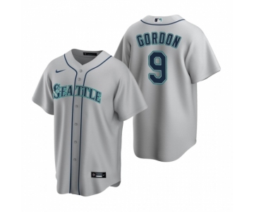 Men's Nike Seattle Mariners #9 Dee Gordon Gray Road Stitched Baseball Jersey